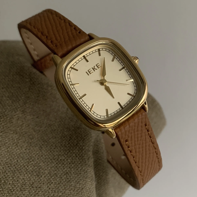 Melard Brown Timepiece: Leather Quartz Watch